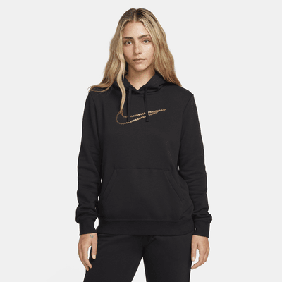 Nike Sportswear Club Fleece Premium Essential Women s Shine Pullover Hoodie